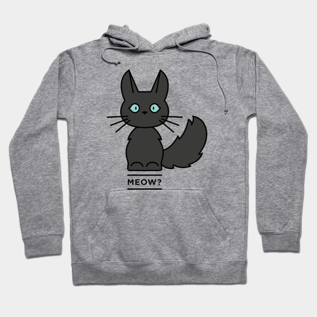 Meow Hoodie by StripedBlackCat